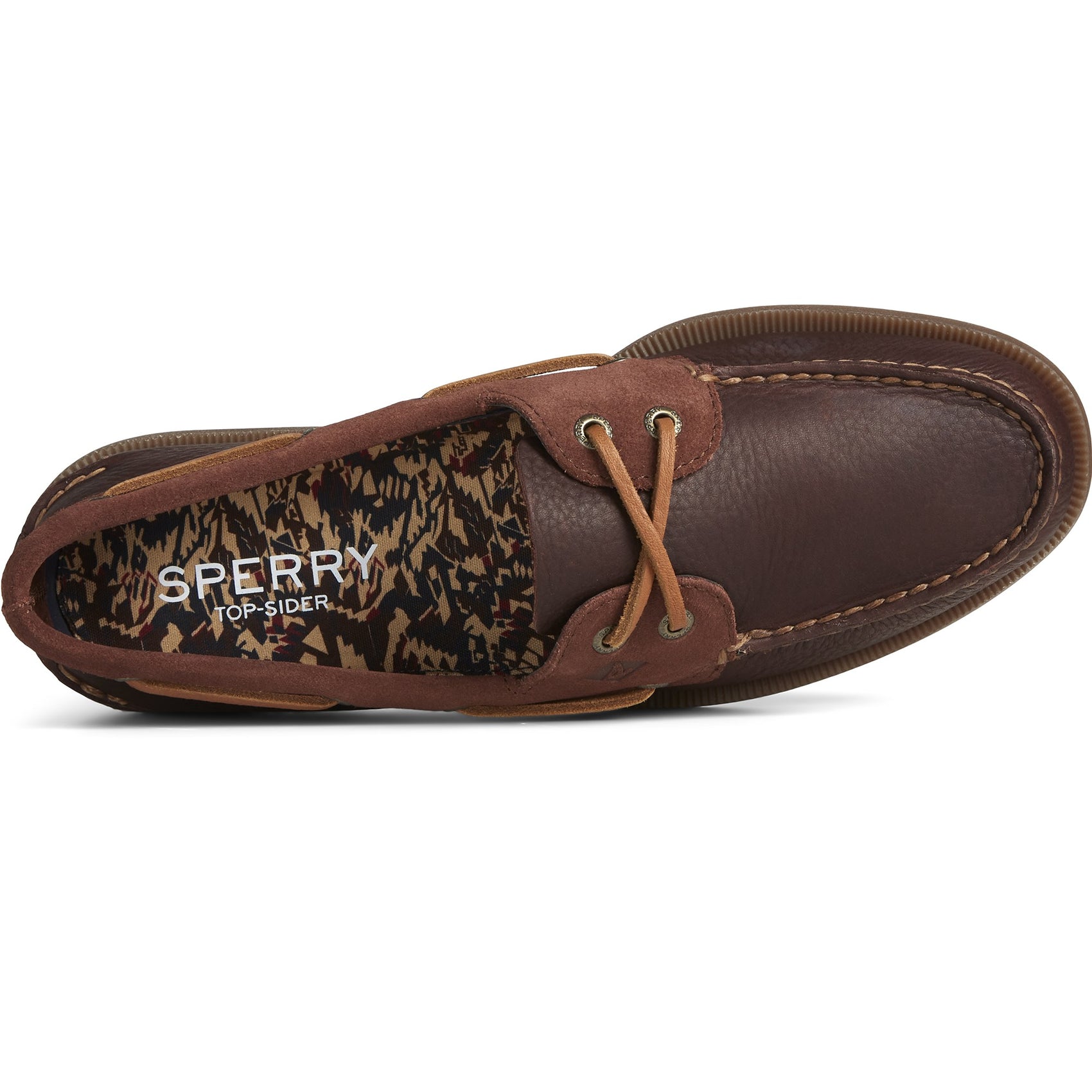 Men's Authentic Original Tumbled/Suede Boat Shoe Brown (STS24531)