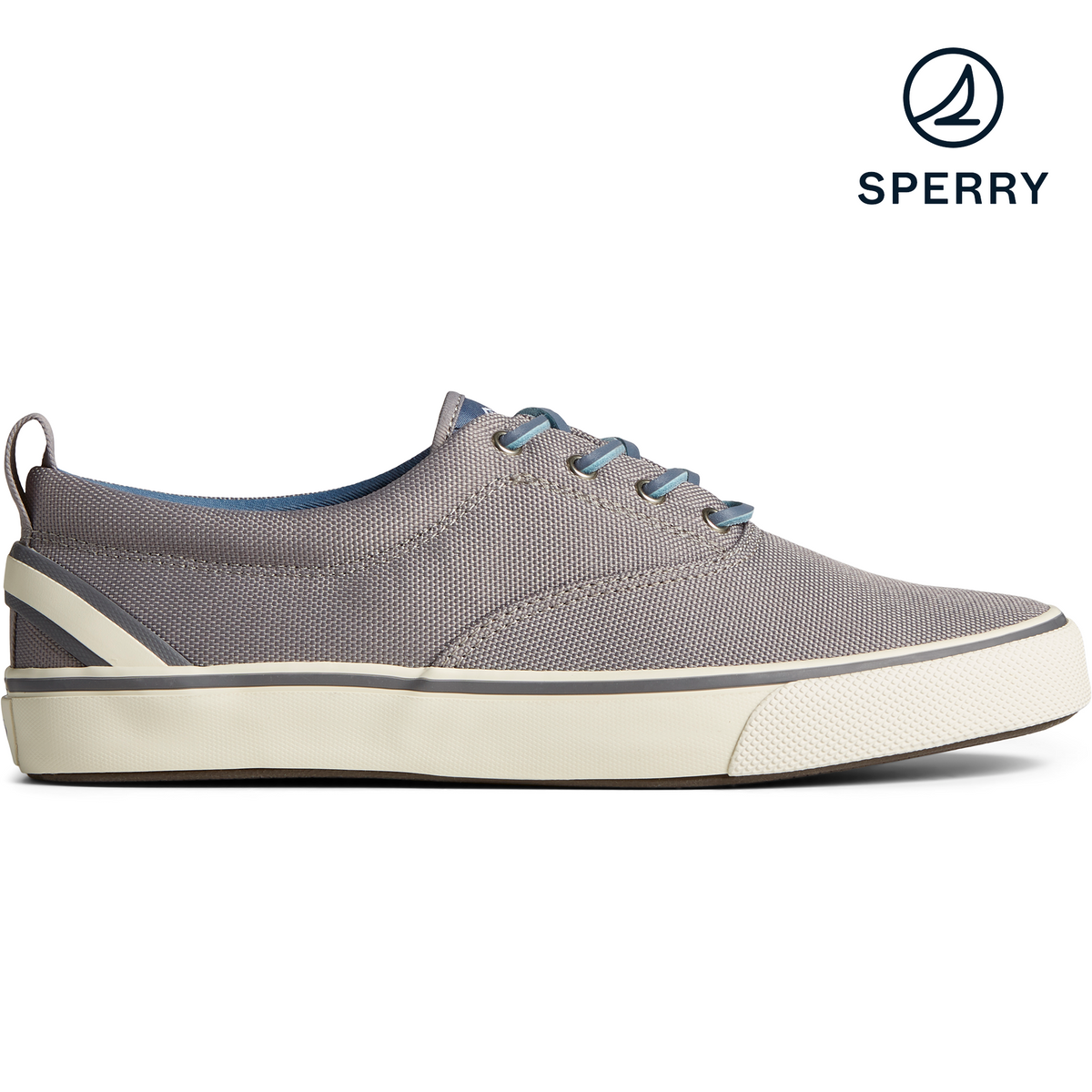 Men s SeaCycled Striper II CVO Sneaker Grey STS24719