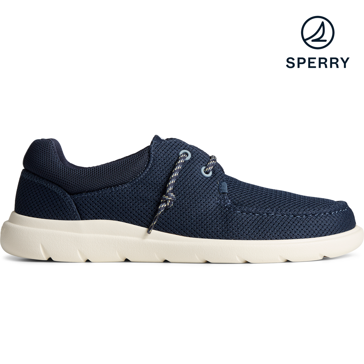 Men s Captain s Moc Mesh Sneaker Navy STS24876