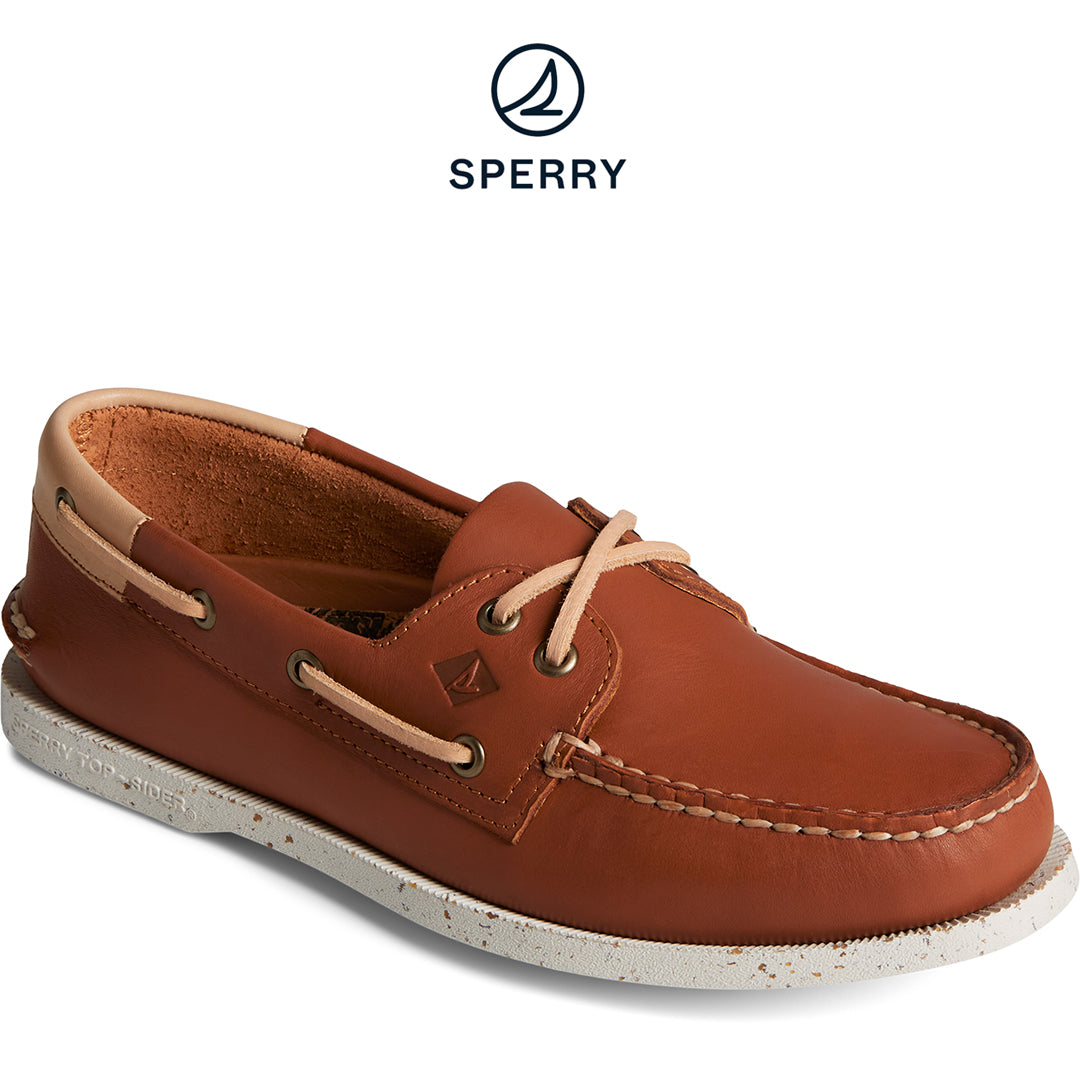 Men's Authentic Original™ Vegetable Re-Tanned Leather Boat Shoe Tan (STS24960)