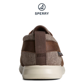 Sperry Men's Bowrider Plushstep Leather Slip-On Boat Sneaker - Brown (STS25001)
