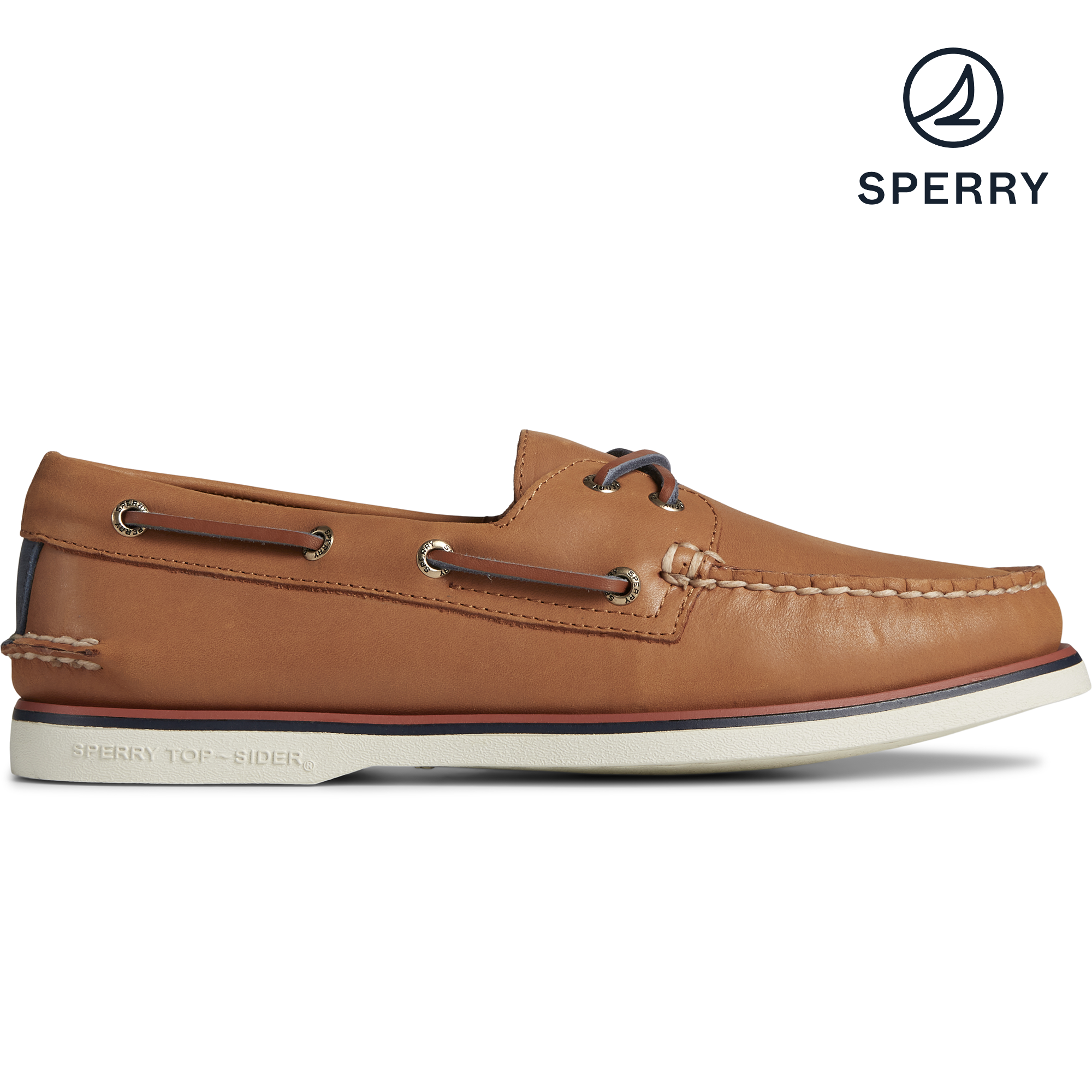 Men's Gold Cup Authentic Original 2-Eye Boat Shoe - Tan (STS25050)