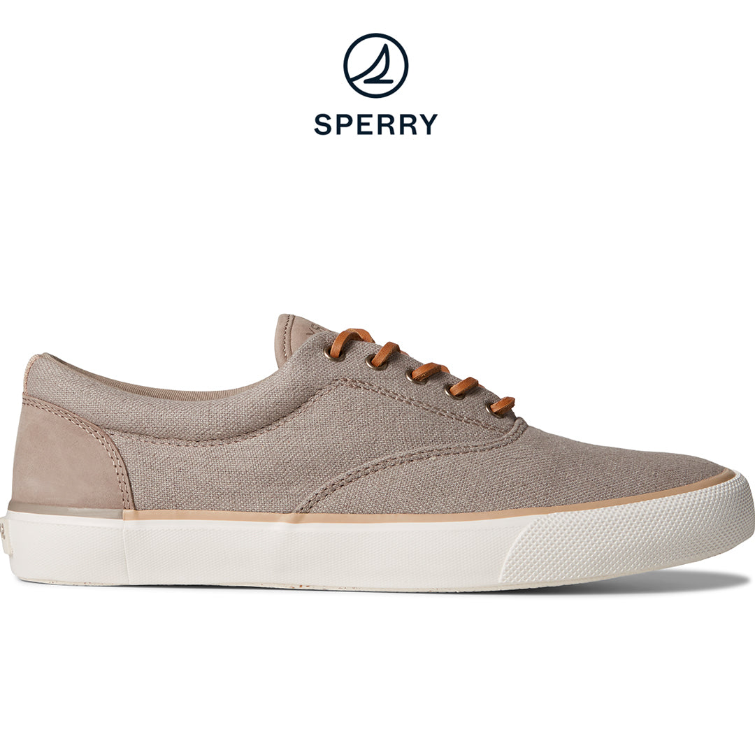 Sperry Men's SeaCycled™ Striper II Palm Sneaker Taupe (STS25134)