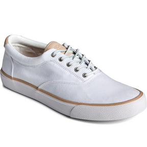 Sperry Men's Striper II CVO SeaCycled™  Twill Sneaker - White (STS25141)