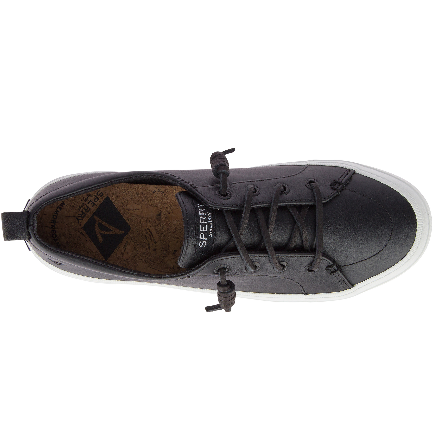 Women's Crest Vibe Leather / Black STS84548