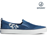 Women's Crest Twin Gore Bionic Slip On Sneaker - Navy (STS85091)