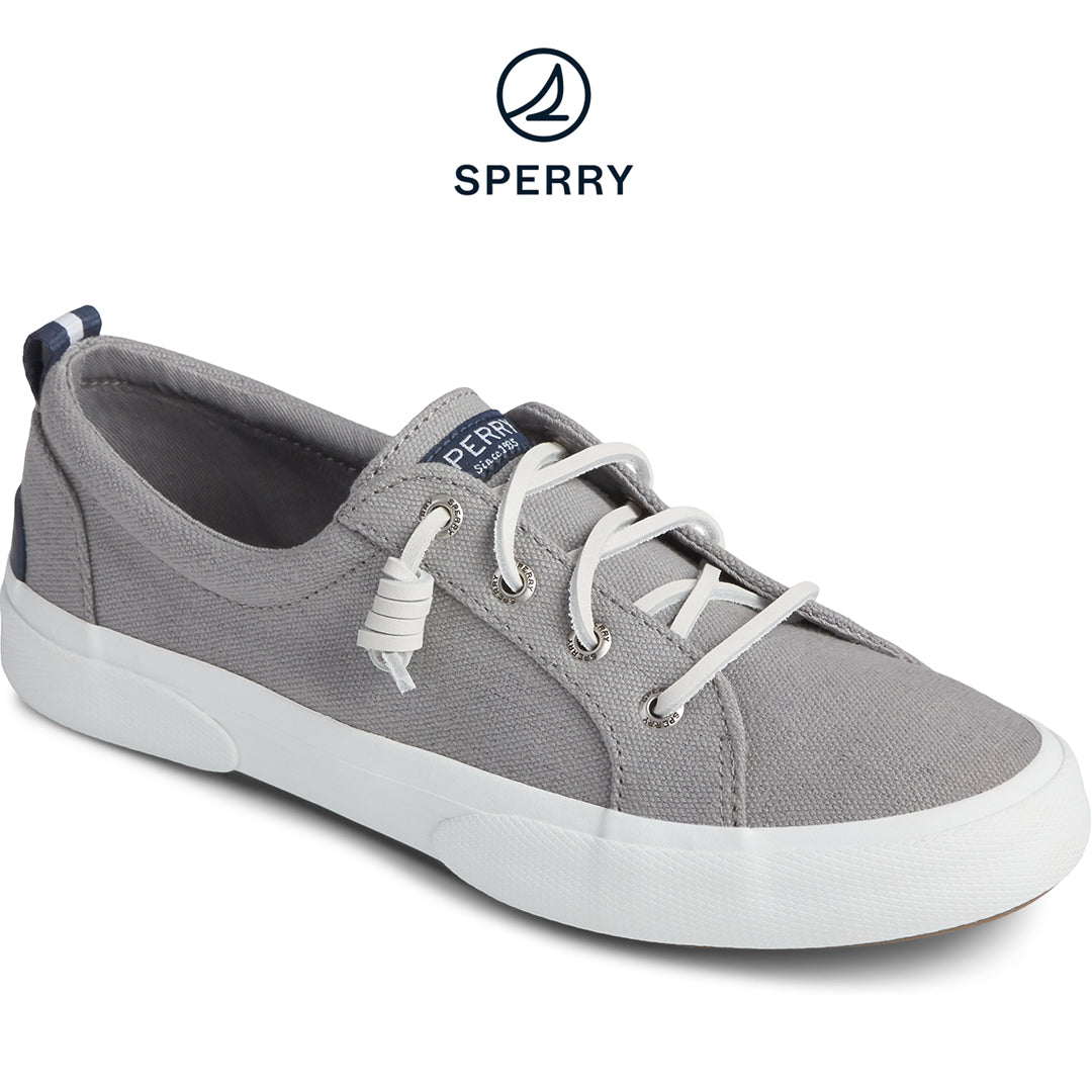 Women's Pier Wave Canvas Sneaker Grey (STS85103)