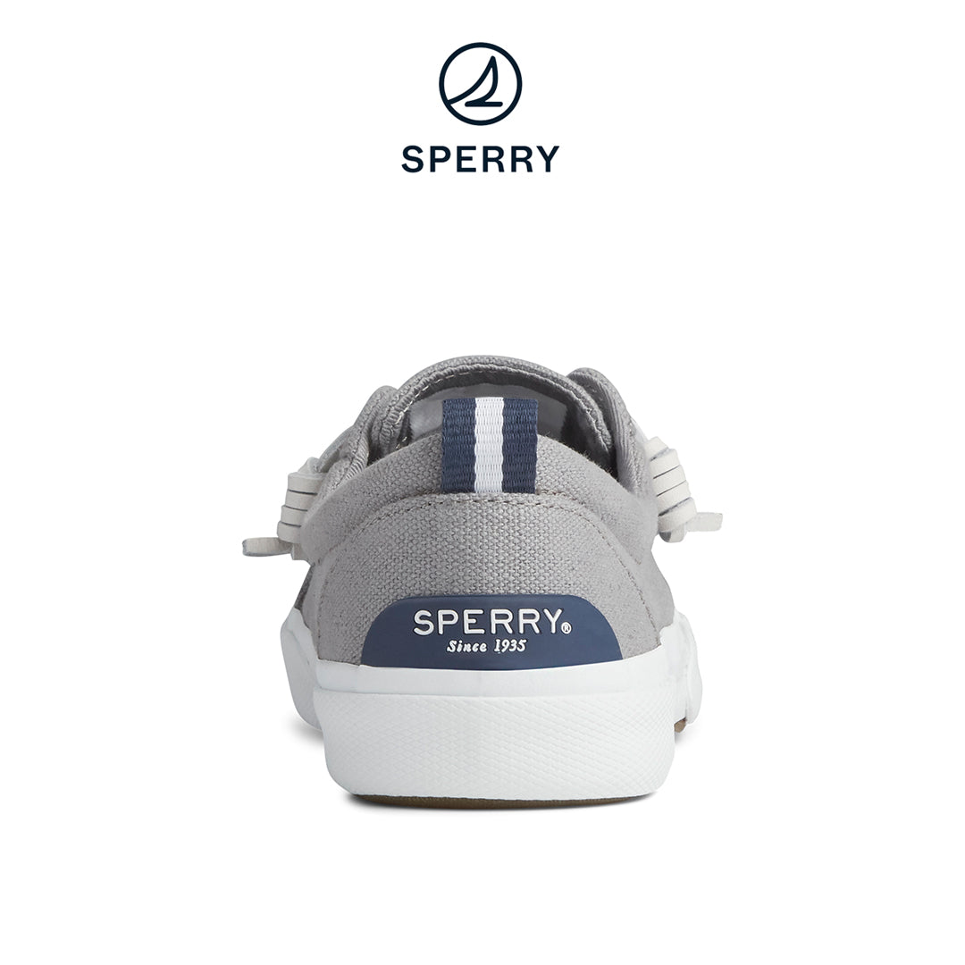 Women's Pier Wave Canvas Sneaker Grey (STS85103)