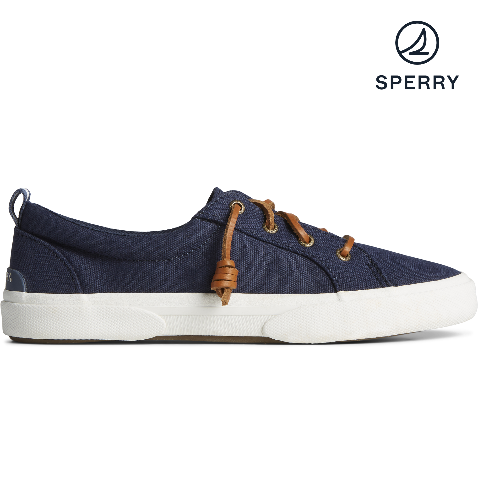 Women's Pier Wave Canvas Sneaker - Navy (STS85104)