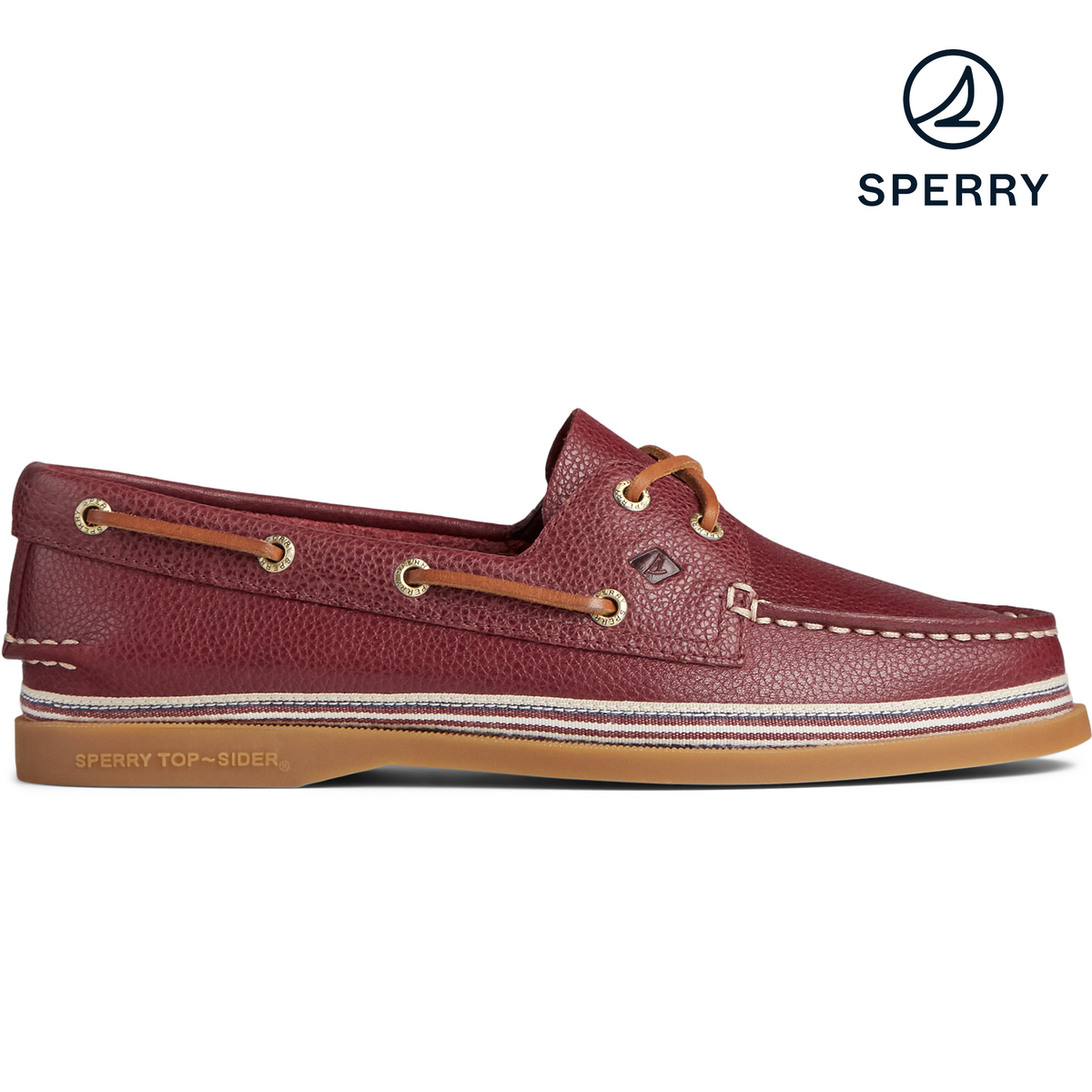 Women's Authentic Original Tumbled Leather Cordovan Boat Shoe (STS85423)