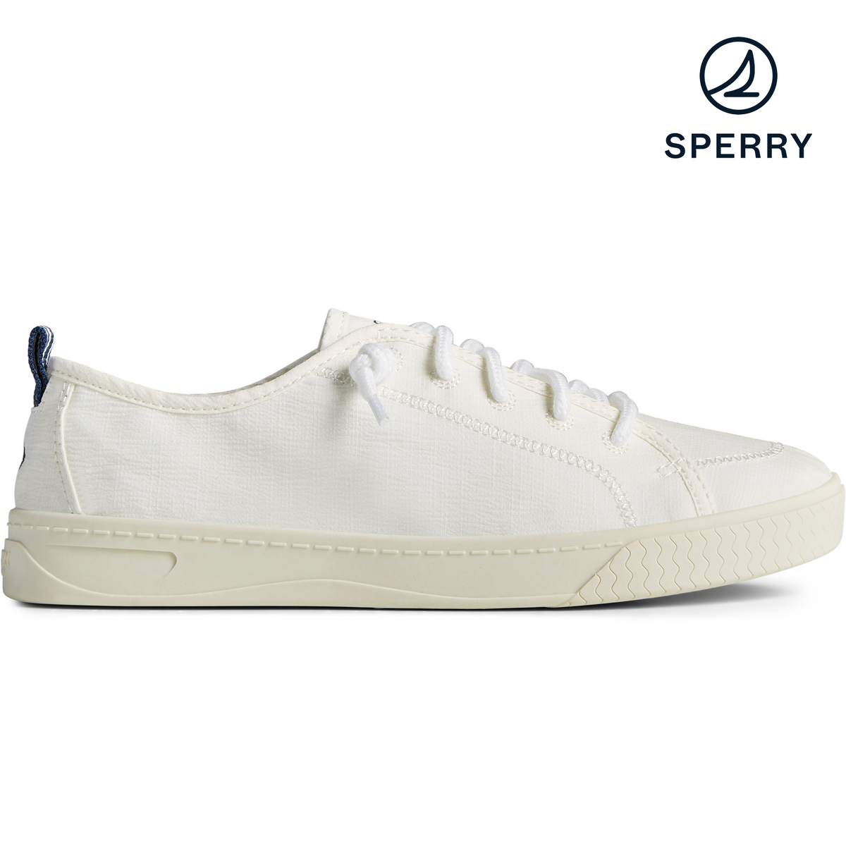 White leather sperrys women's hotsell