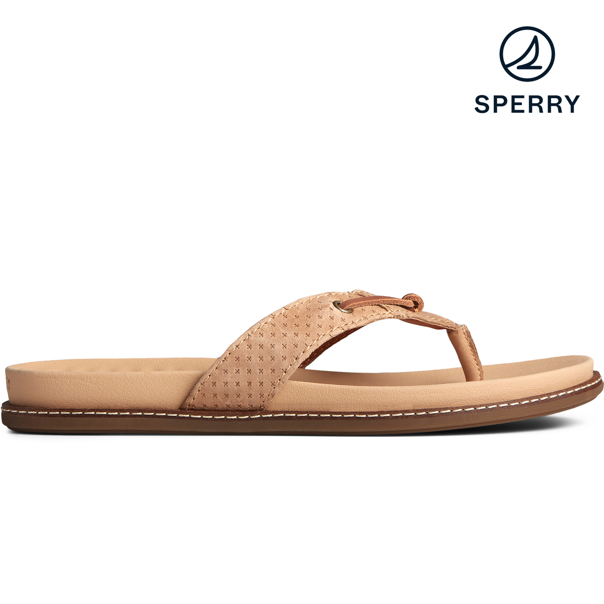 Women s Waveside PLUSHWAVE Brown Flip Flop STS86127