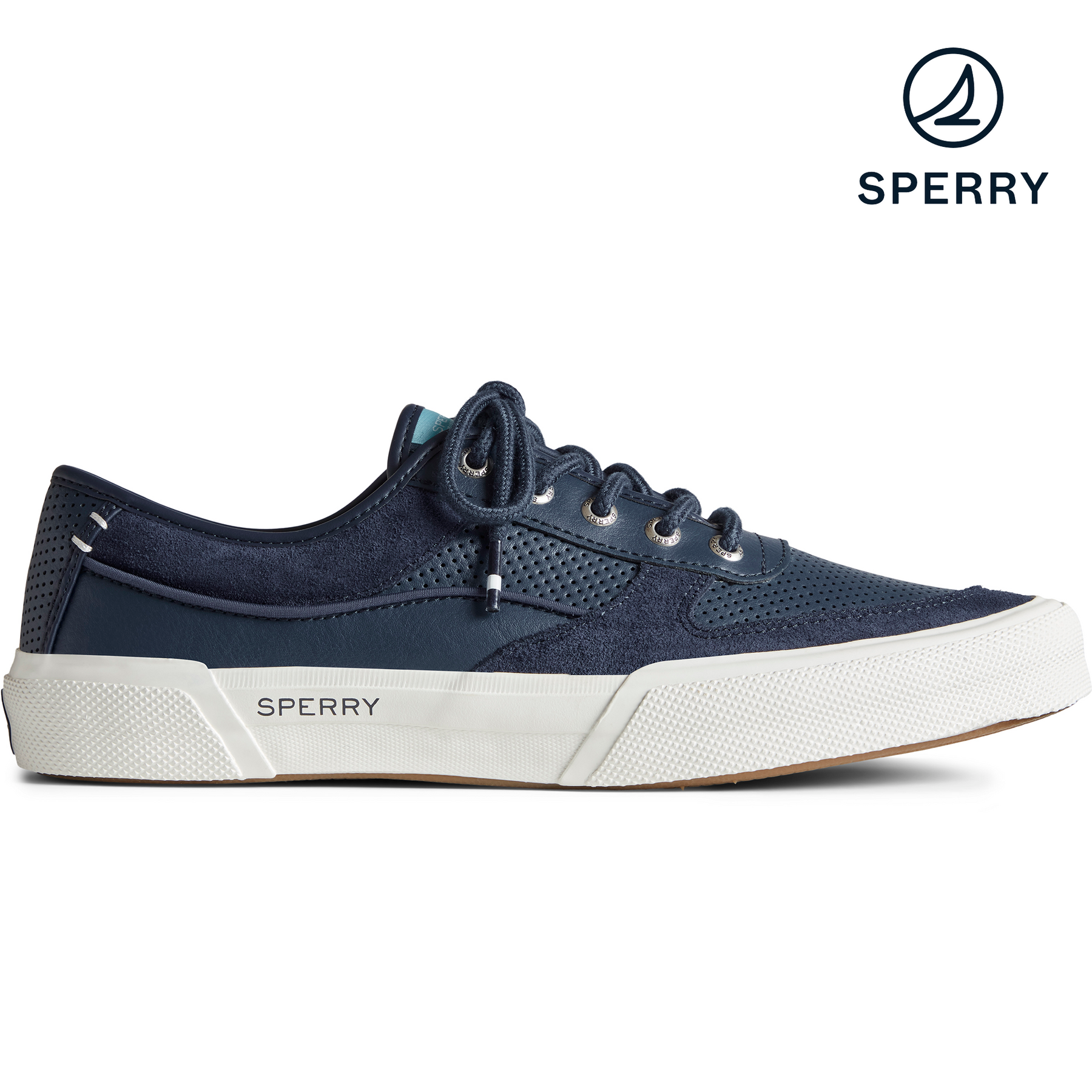 Navy shop sperry sneakers