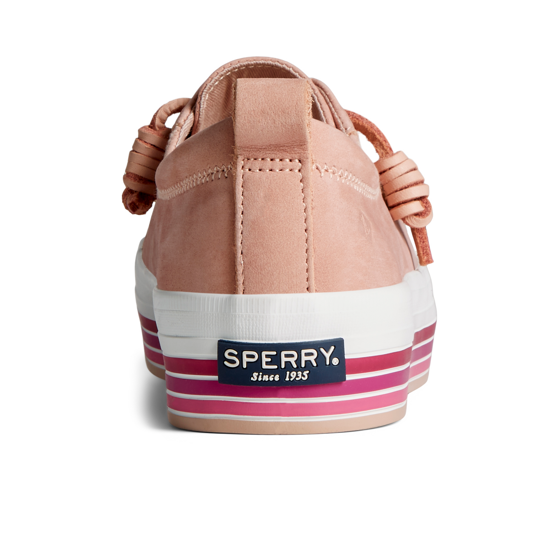 Women's Crest Vibe Platform Stripe Sneaker - Pink (STS87182)