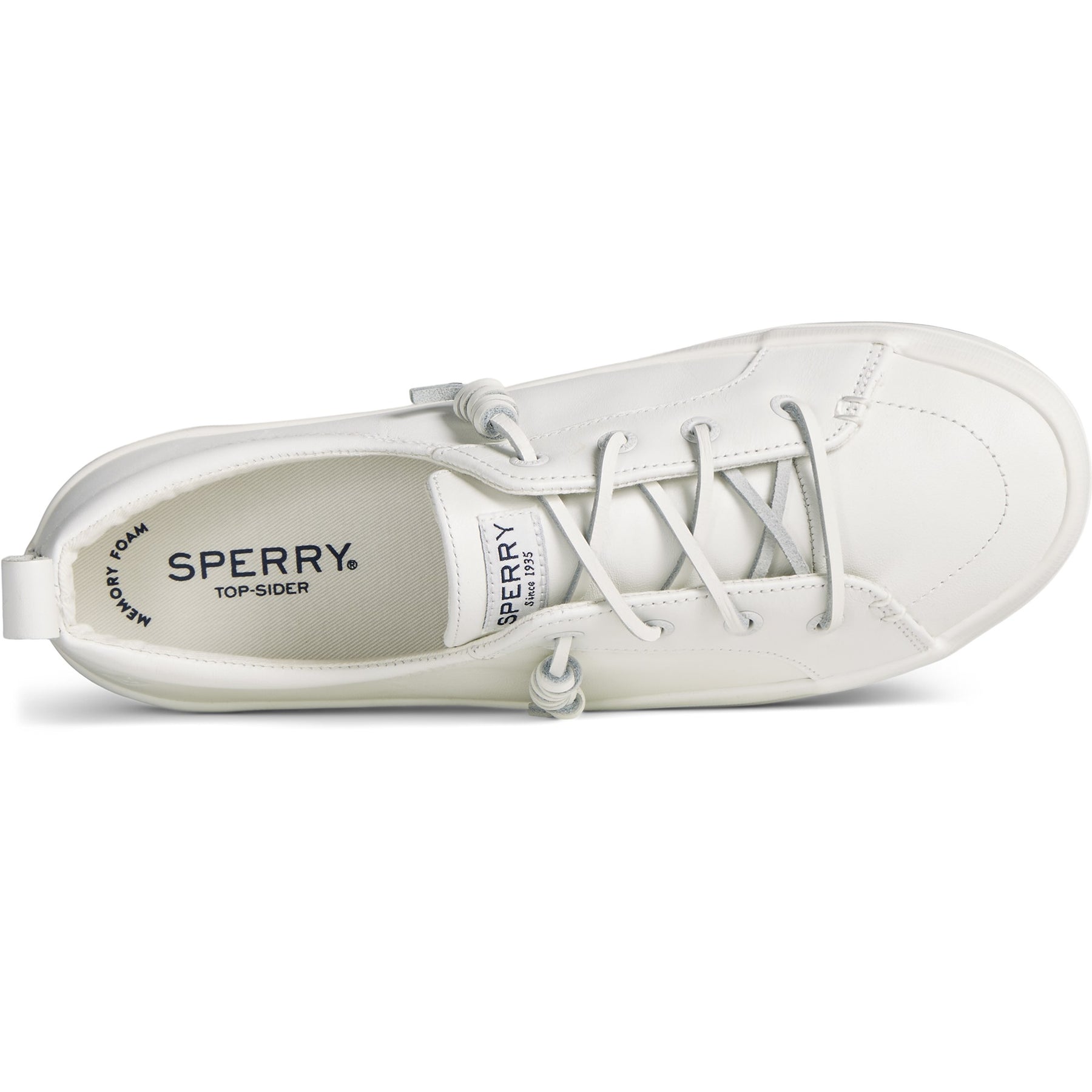 Women's Crest Vibe Platform Stripe Sneaker - White (STS87183)