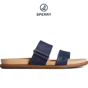 Women's Waveside PLUSHWAVE Slide Sandal - Navy (STS87356)
