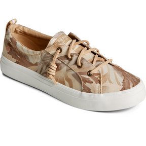 Women's Crest Vibe Coral Floral Sneaker - Tan (STS87465)