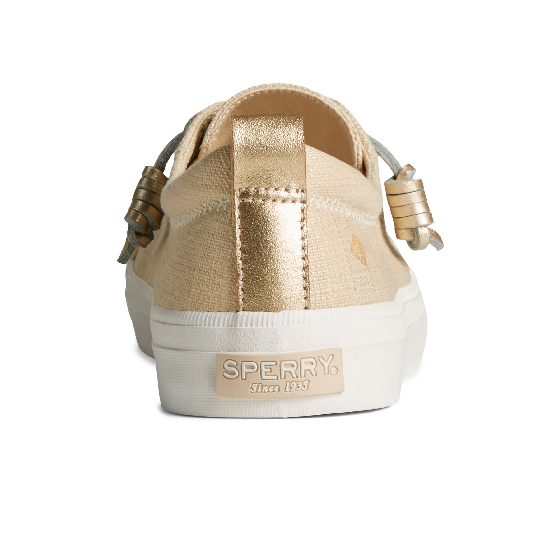Women's Crest Vibe Crosshatch Linen Sneaker - Ivory (STS87467)