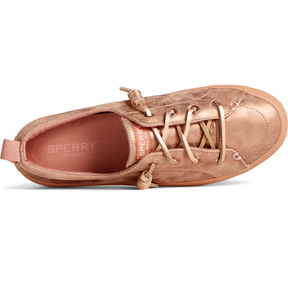 Women's Crest Vibe Metallic Leather Sneaker - Rose (STS87914)