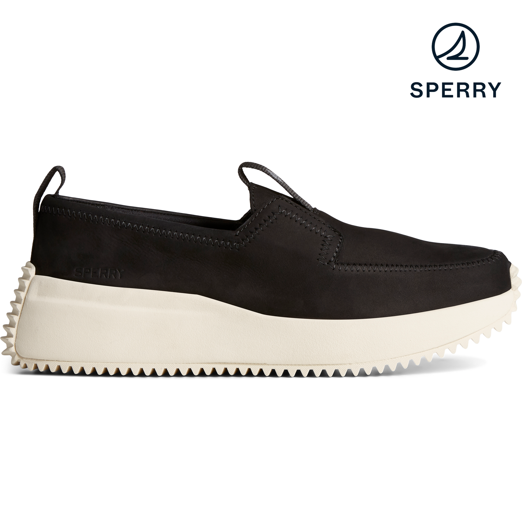 Black womens online sperry boat shoes