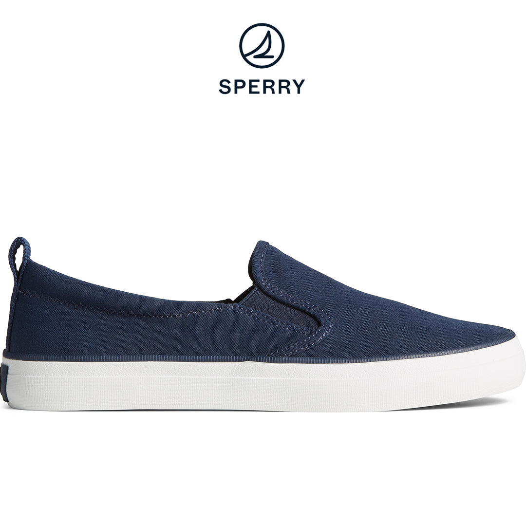 Women's SeaCycled™ Crest Twin Gore Canvas Sneaker Navy (STS88140)