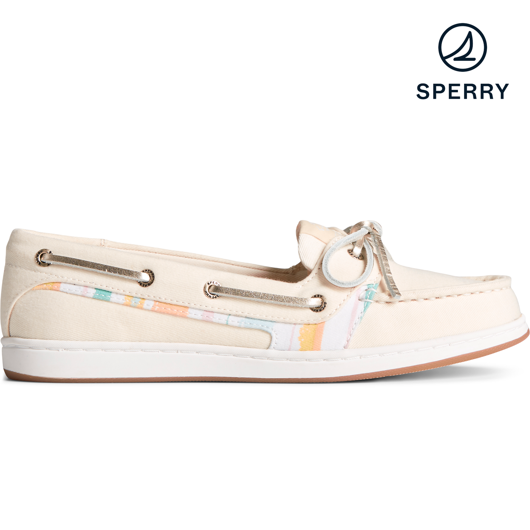 Women's white boat shoes sales