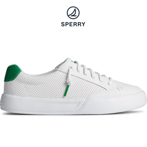 Women's Breaker Plushstep Sneaker White/Green (STS88388)