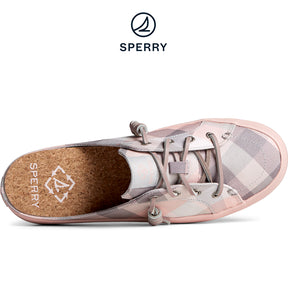 Women's SeaCycled™ Crest Vibe Gingham Mule Sneaker Grey/Pink (STS88443)