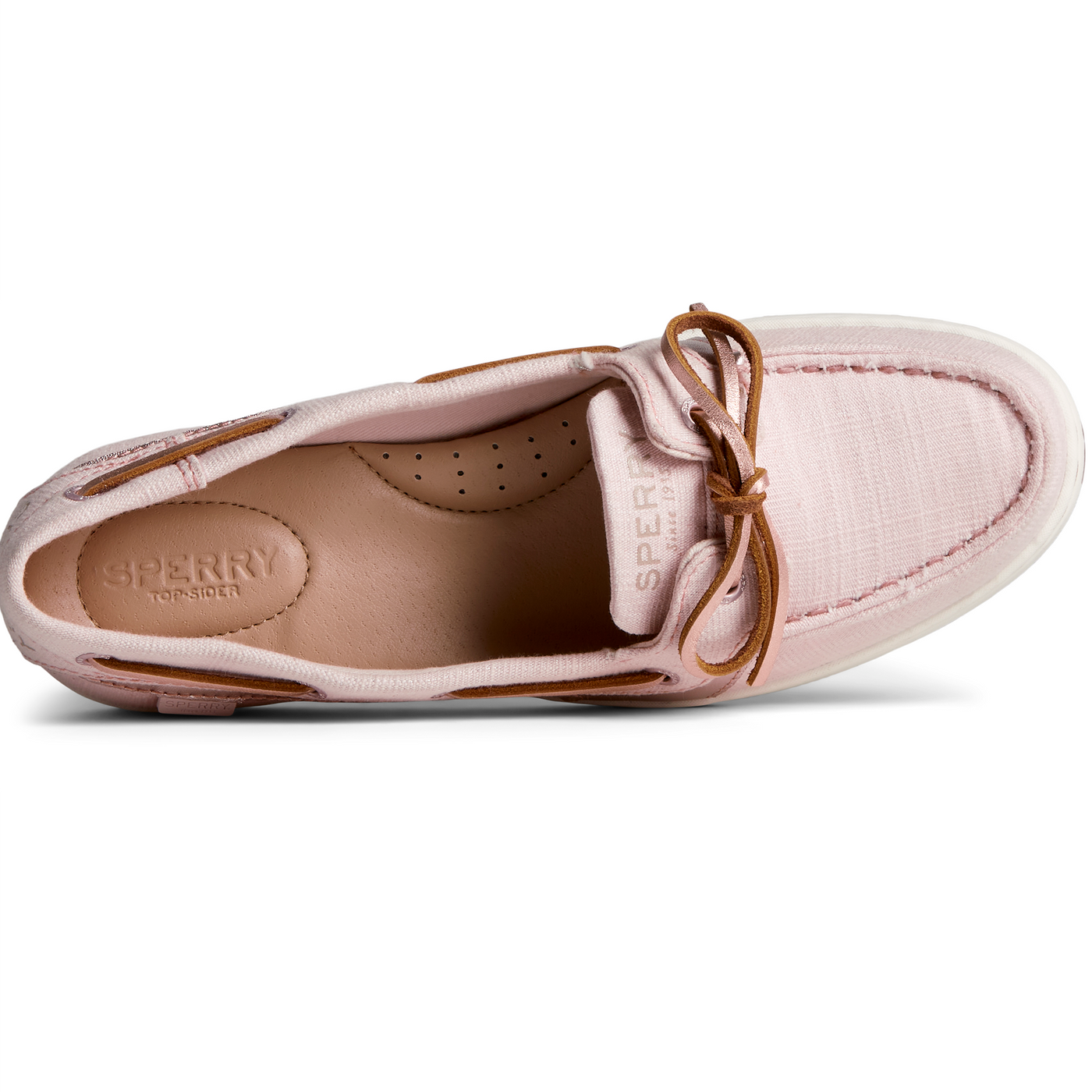 Women's Starfish Shimmer Boat Shoes Blush (STS88620)