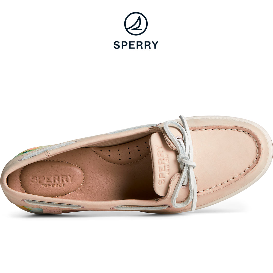 Yellena James Women's Starfish 1-Eye Boat Shoe White Multi (STS88678)