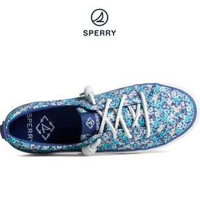 Women's SeaCycled™ Crest Vibe Floral Sneaker Navy (STS88680)