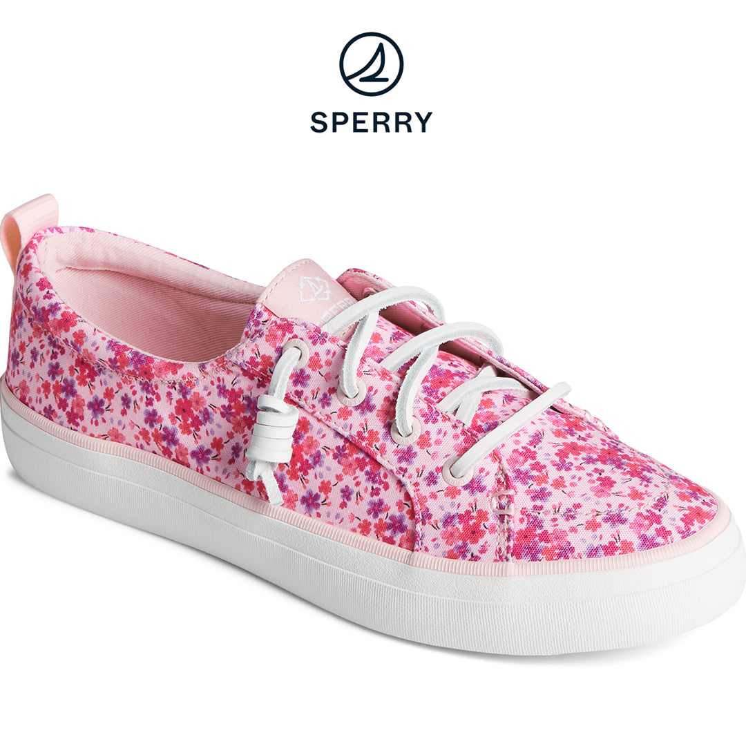 Women's SeaCycled™ Crest Vibe Floral Sneaker Pink (STS88681)