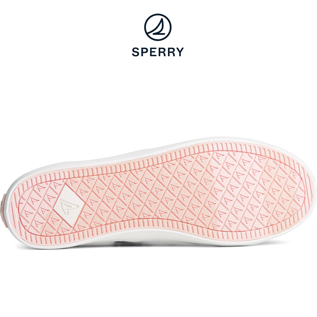 Sperry Women's Crest Vibe Floral Sneaker - Lightweight Canvas With Memory Foam, Non-Marking Rubber Sole, For Casual Comfort & Style